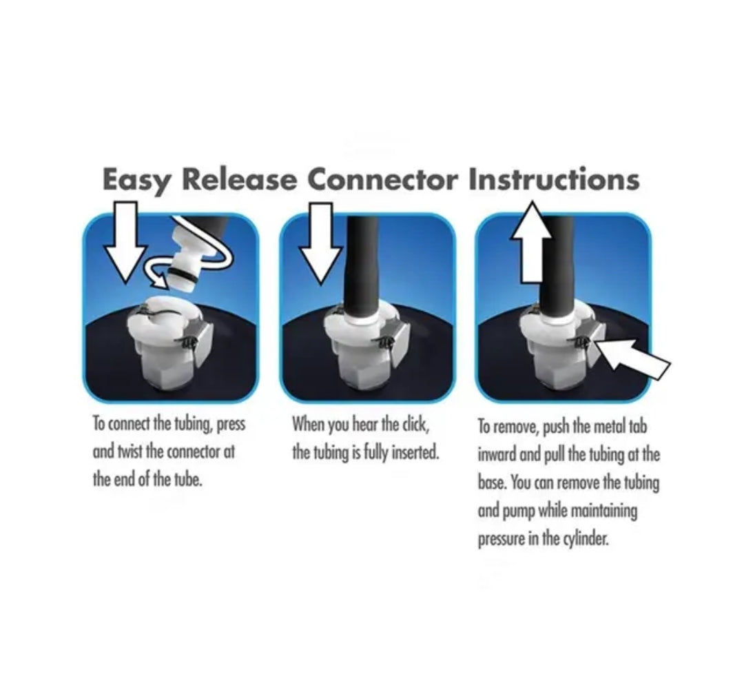Vacuum Pump Gun & Tubing with quick connect fitting